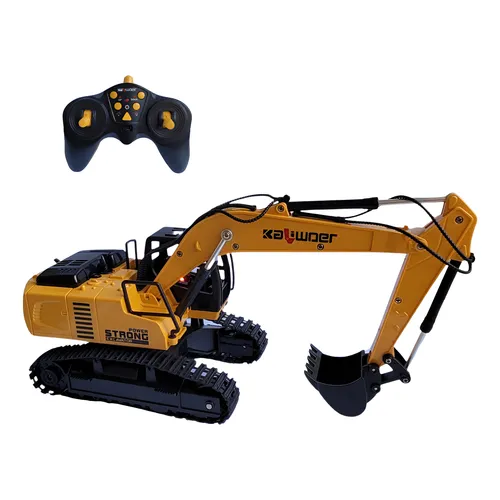 Escavadeira Recarregável Com Controle Remt Toda Articulada Amarelo